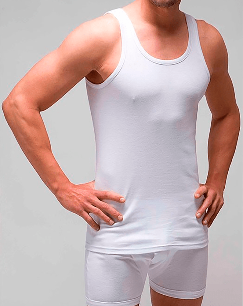 Camiseta de tirantes 100% algodón peinado 800