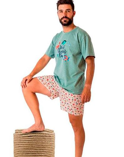 Pijama de caballero Black Rabbit 7010