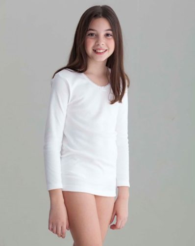 Camiseta de niña termal de algodón Punt Nou 7010